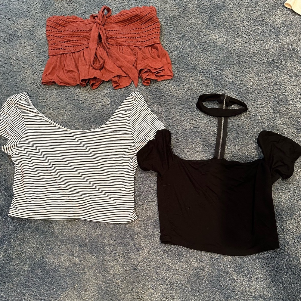 Black Off-Shoulder Women's Top